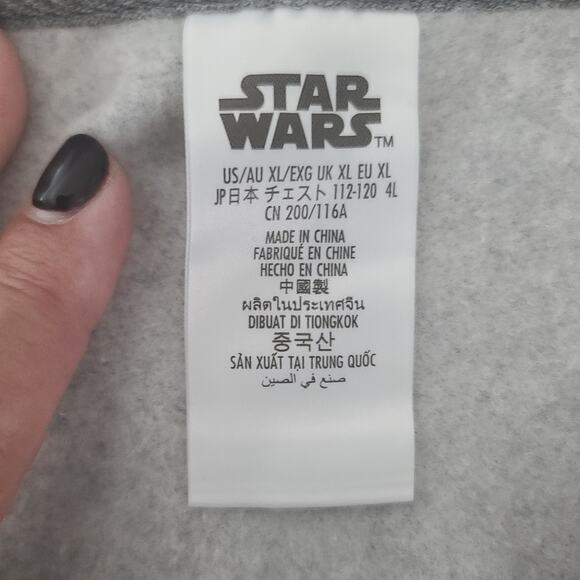 Disney Star Wars Pizza Smuggler Sweatshirt in Gray Size XL Disney bounding - Picture 6 of 9